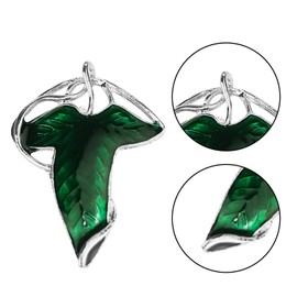 MFUOE Green Leaf Brooch Fashion Alloy Three-dimensional Pin Elegant Elven Cravat Pin Lord of The Rings Gifts for Women Men Clothing Accessories
