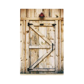 Rustic Barn Door Single Blank Light Switch Cover 1 Gang Decorative Wall Plate No Device Electrical Switchplate Vintage Plank Faceplate for Farmhouse Kitchen Country Chalet Decora