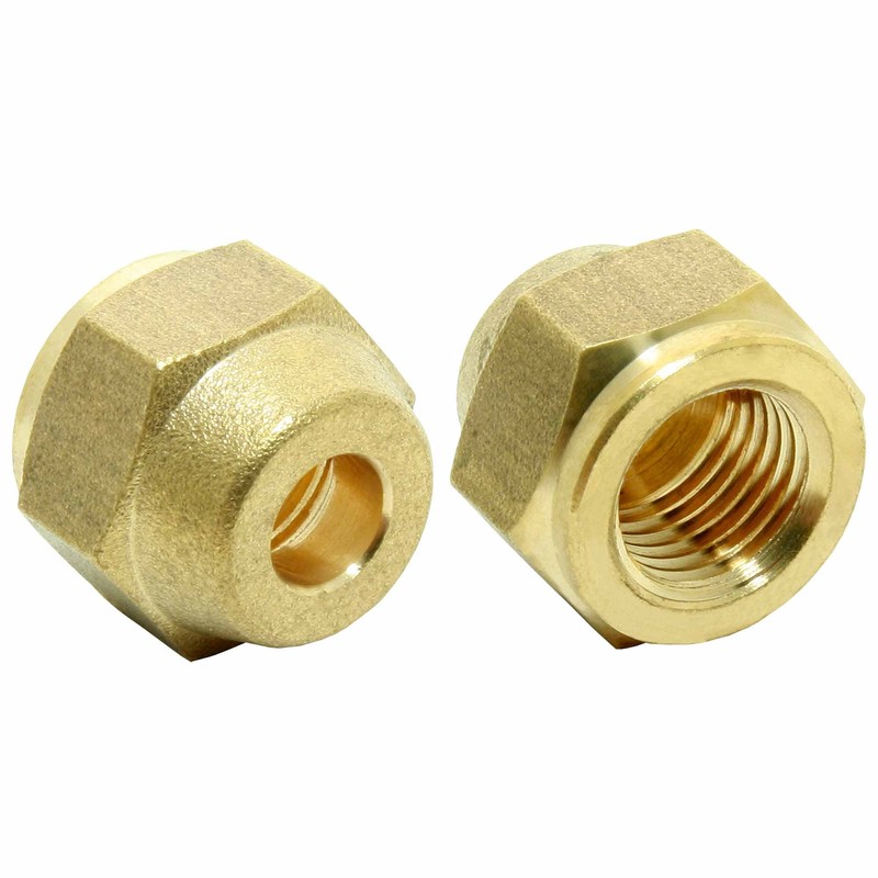 Connection Nipple Set 1/4 Inch with Threaded Union Nuts for