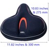 YBEKI Comfortable bicycle saddle cover is filled with gel and