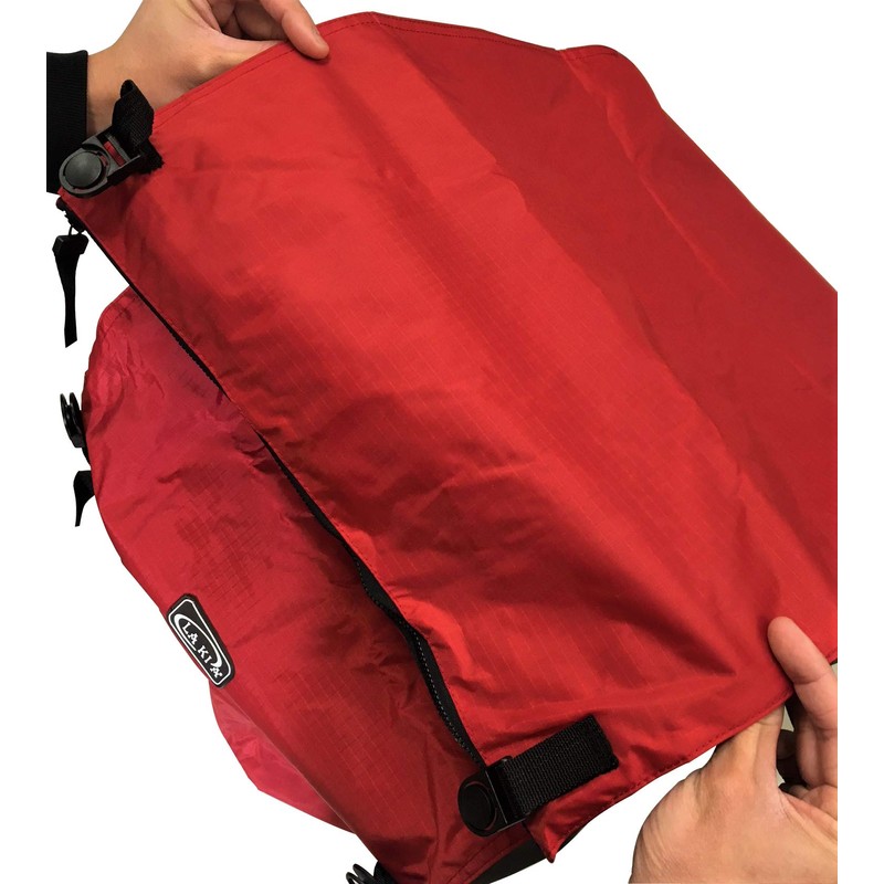 Rakia Front Basket Cover Red and Charcoal