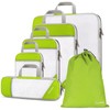 Gonex Compression Packing Cubes, 6 PCS Travel Luggage Packing Organizers