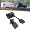 7 Way Round to 5 Way Pin Flat Spiral Trailer