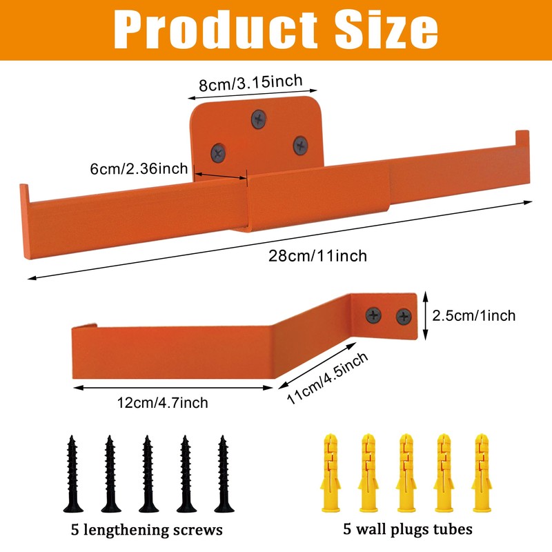 1 Pack Backpack Leaf Blower Hanger with Hose Holder, Heavy-Duty