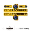 Isaac Trading Dash Cam Recording Sticker Sticker Sticker Waterproof Weatherproof
