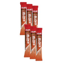 Clif Bar - Clif Bloks Energy Chews - Pack of 6 (Pack of 6, Orange (with caffeine))