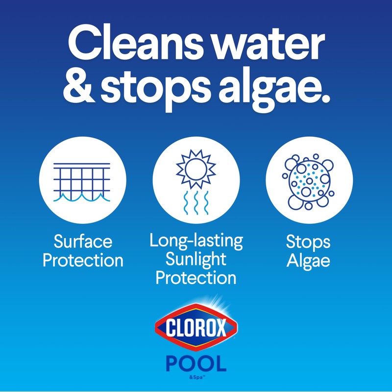 Clorox® Pool&Spa™ XtraBlue 1” Swimming Pool Chlorinating Tablets, Kills Bacteria