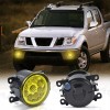 AQJ Pair Front Bumper Yellow LED Fog Light Driving Lamp