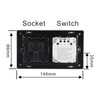 Wifi Smart Wall Outlet 2 in 1 Convenient Voice APP