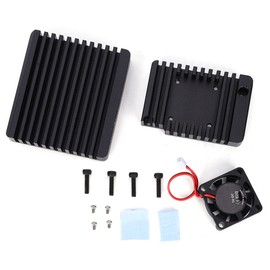 Aluminum Alloy Case Shell Fit for NanoPi R2S Protective Enclosure with Cooling Fan