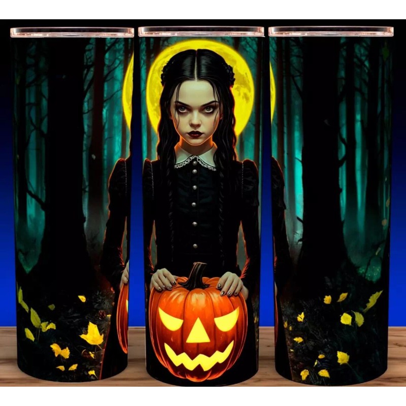 Unbranded Glow in the Dark Wednesday Addams Family Full Moon