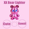 DONGYG Cute Lighter Windproof Refillable with Adjustable Flame,Unique Keychain Design,for