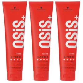 Schwarzkopf Professional OSiS Rock-Hard Hair Glue For Extreme Styles Non Flaky Brushable Stubborn Hair Types Long Lasting Extra Strong Hold 150 ml