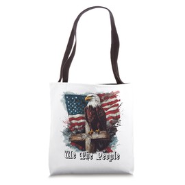 American Flag Patriotic Founding Fathers We The People USA Tote Bag