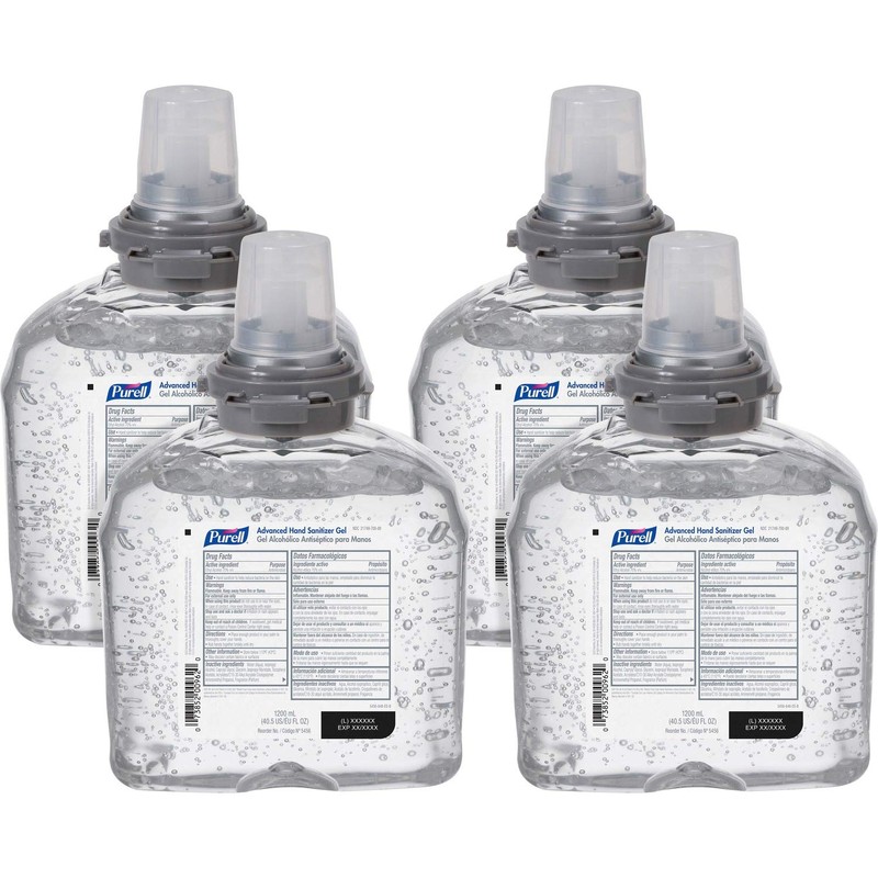 Purell Purell 545604CT Refill, for TFX Dispenser, 1200ml, 4/CT, Clear