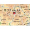 Honduras Physical Map - 23.3 x 16.5 Inches - Paper
