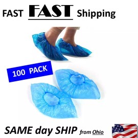 UN brand 100PCS Medical Waterproof Covers Plastic Disposable Shoe Covers Overshoes