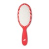 FuzzFighters Detangling Oval Cushion Brush, Red