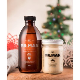 POMADA NATURAL PARA CABELLO MR. MAN 120 GRS ACABADO MATE REPARADOR ANTICAIDA HUMECTANTE DE CUERO CABELLUDO