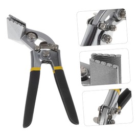 WHAMVOX Metal Bender Pliers Flat Bar Seamer Tool for Bending and Flattening Sheet Metal Non Slip Handle Heat Treated Construction for Light Door Keels and Window Structures