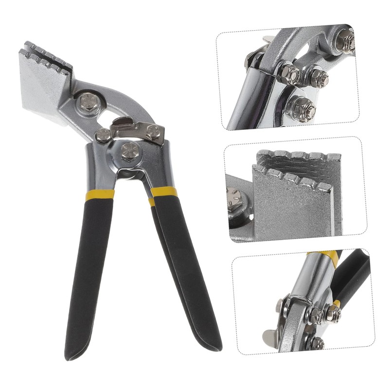 WHAMVOX Metal Bender Pliers Flat Bar Seamer Tool for Bending