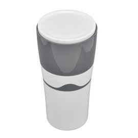 YOUTHINK Coffee Maker, 450ML Portable Drip Coffee Make Machine Camping Hot and Cold Brew Coffee Makers with 3 Reusable Filter for K Cup s(gray)