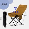 Smartmak Oversize Portable Sauna Chair, High Back Quick Folding Chair,