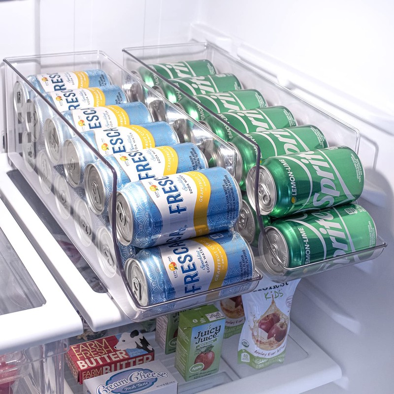 Sorbus Can Dispenser for Refrigerator - 12 Can Fridge organizer