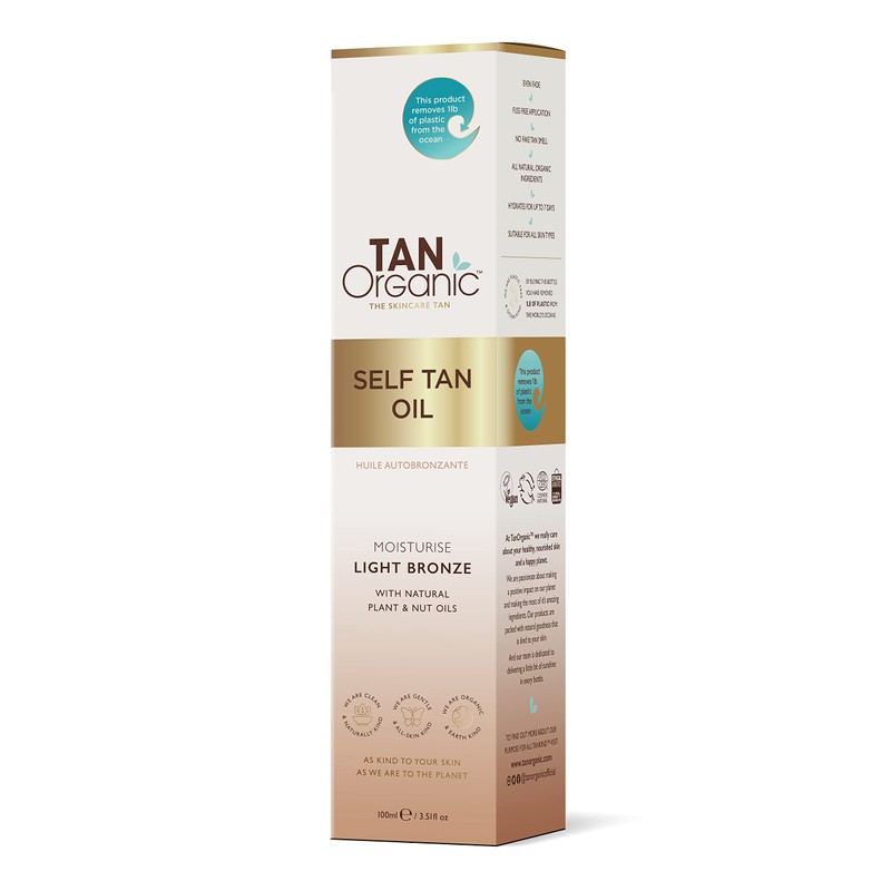 TanOrganic Self-tanning oil, self-tanning certified, organic, natural, vegan, 100 ml