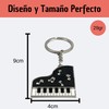 Piano Key Ring with Tail Keyrings for Piano or Musical