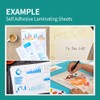(50 Sheets) HA SHI Self Adhesive Laminating Sheets, No Machine