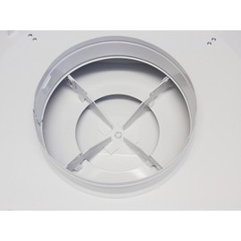 Drop Ceiling HVAC Supply Grille - for T-Bar Lay-in - 3 Coned - 24" x 24" - for 6" Vent Connection