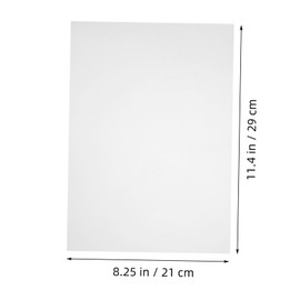 KICHOUSE Semitransparent PVC Sheets 10 Pack Hard Plastic Sheets for Picture Frame Covers