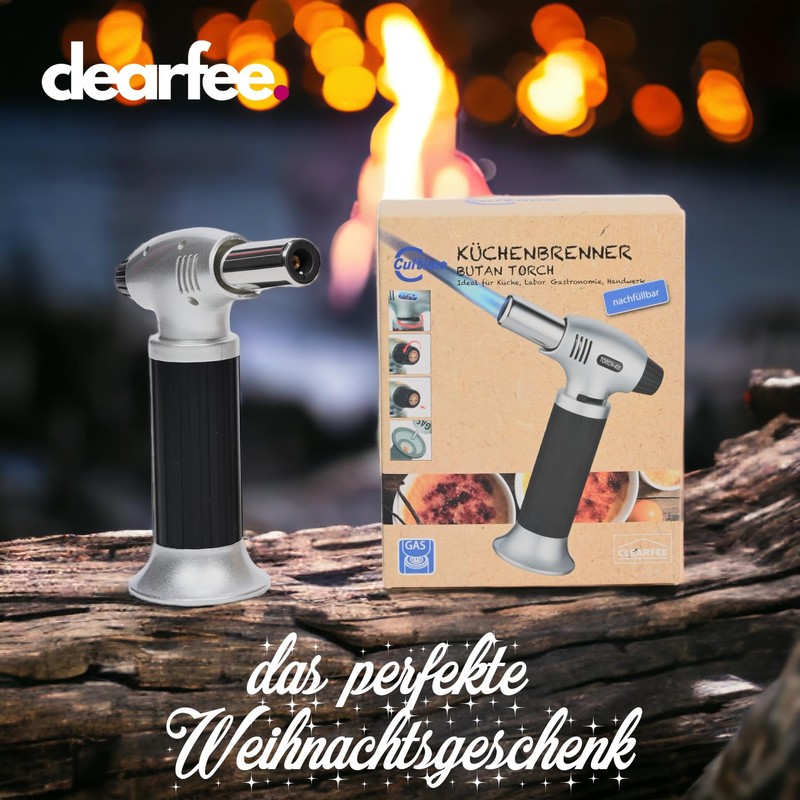 Cultimo Flambé Burner, Powerful Kitchen Burner, Bunsen Burner, Soldering Burner,