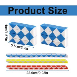 EIHI Pack of 3 blocks, puzzle games for children and adults, ideal as party bags, children's birthday party favours or small gifts for children, b