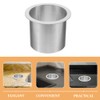 ABOOFAN Drop-in Trash Chute Stainless Steel Round Countertop Trash and