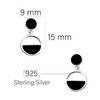 SOFIA MILANI - Women's Earrings 925 Silver - Circle Earrings