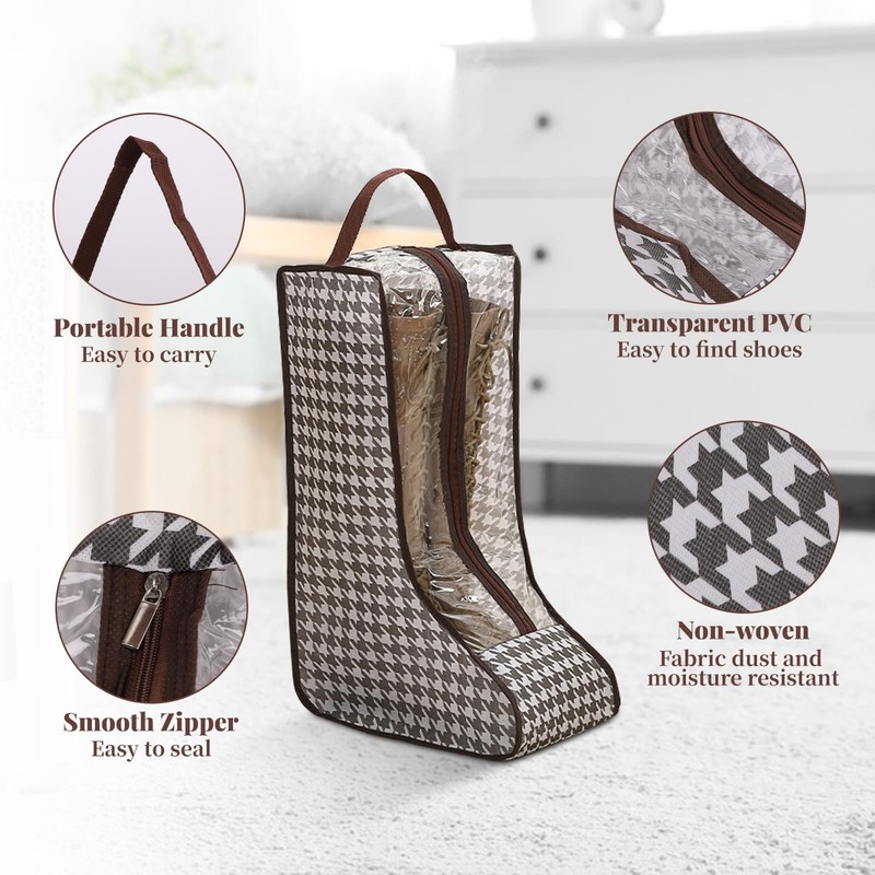 NAFJYR 4 Pcs Boot Storage Bag, Portable Waterproof and Dustproof