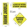 Frienda 3 Pack Student Driver Car Signs, Reusable Window Cling