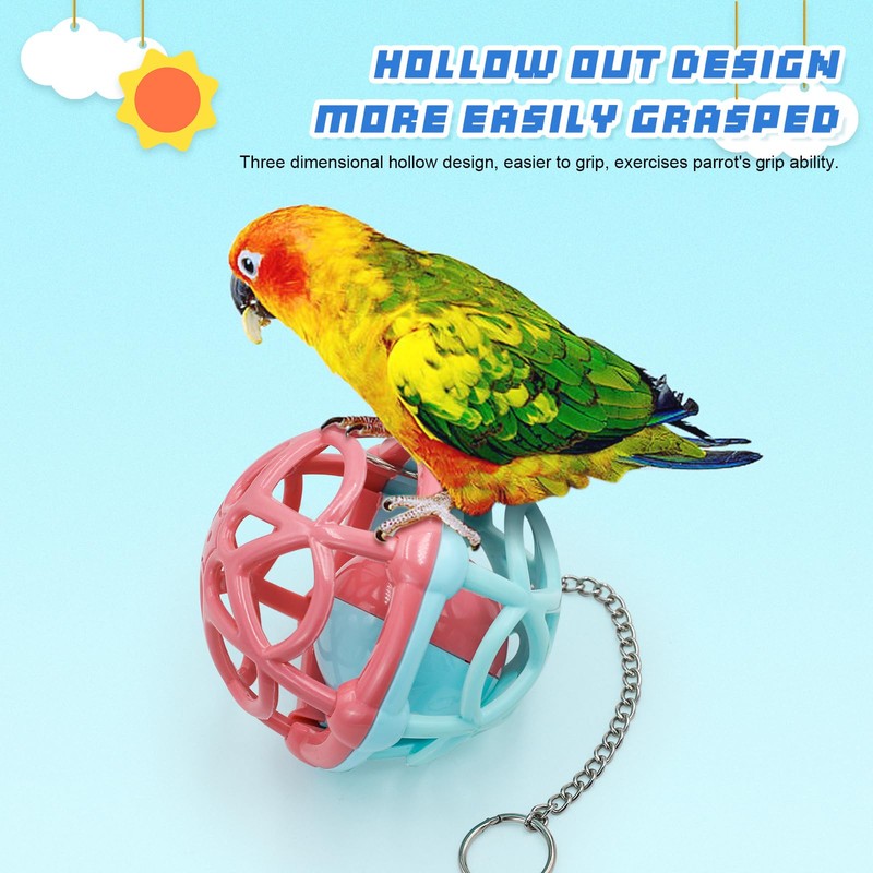 Episkey 2 Pcs Bird Toys 10cm Bird Bell Balls Sounds