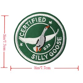 Funny Goose Morale Patch - Embroidered Military Tactical Badge for Army Backpack Bag Vest Clothes Gym Cool Jeans Hats Emblem