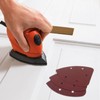 Pack of 50 Sandpaper Triangle Sanders, 80 Grit 5-Hole Sanding