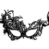 Lotsdonxia Elegant Black Lace Masquerade Mask Stylish Mystery and Glamour