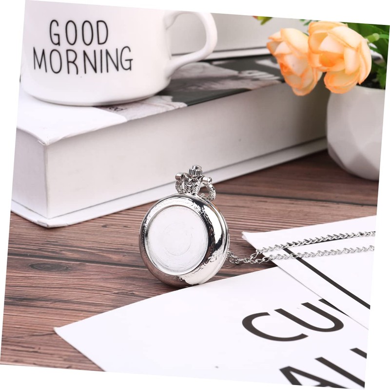 Gatuida Vintage Pocket Watch Necklace Timeless Charm for Family and