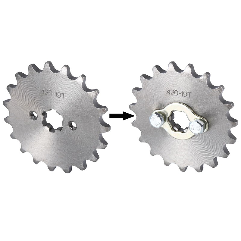Motoforti 420 19T 17mm Motorcycle Front Engine Sprocket for Honda