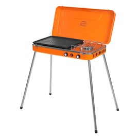 Gbonklong Portable Gas BBQ Grill, Camping Stove, Tabletop BBQ Grill Propane, Outdoor Grill Stove, 5860BTU Cold-rolled Steel Barbecue Cooker for Camping & Tailgating