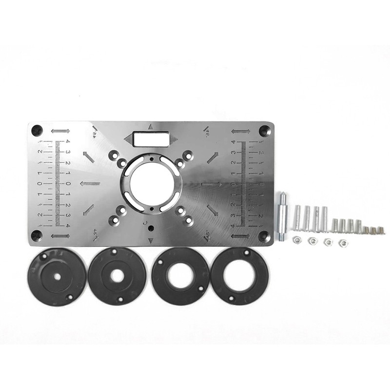Multifunctional Router Table Insert Plate Woodworking Benches Aluminium Wood Router