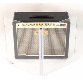 Budget Shield NEW 2-ft tall, 3-ft wide 2-Panel Amp Shield, Plexiglas guitar screen