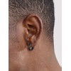 ChicSilver Black Hoop Earrings for Men Celtic Knot Irish Black