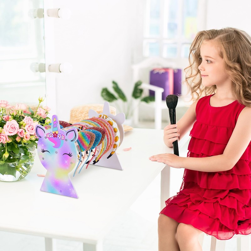 Unicorn Castle Headband Stand Hair Scrunchie Storage Hair Accessories Kids